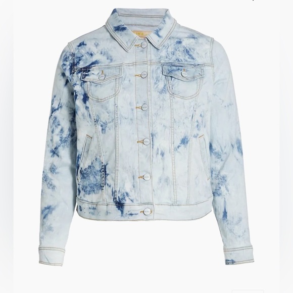 Slink Jeans Tie-Dye Denim Jacket Love Your Body Size 2X - Picture 2 of 10